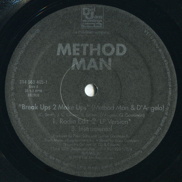 Method Man - Break Ups 2 Make Ups | Near Mint (NM) Near Mint (NM) Love Vinyl Records