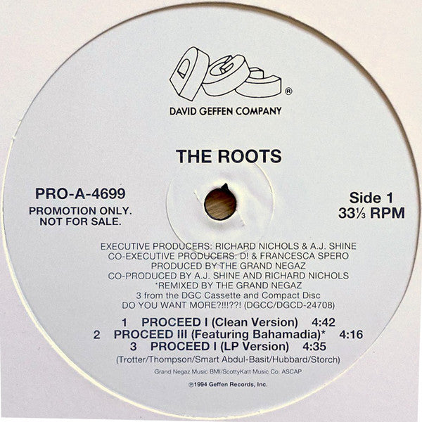 The Roots - Proceed (Pts 1&3) | Near Mint (NM) Excellent (EX) Love Vinyl Records