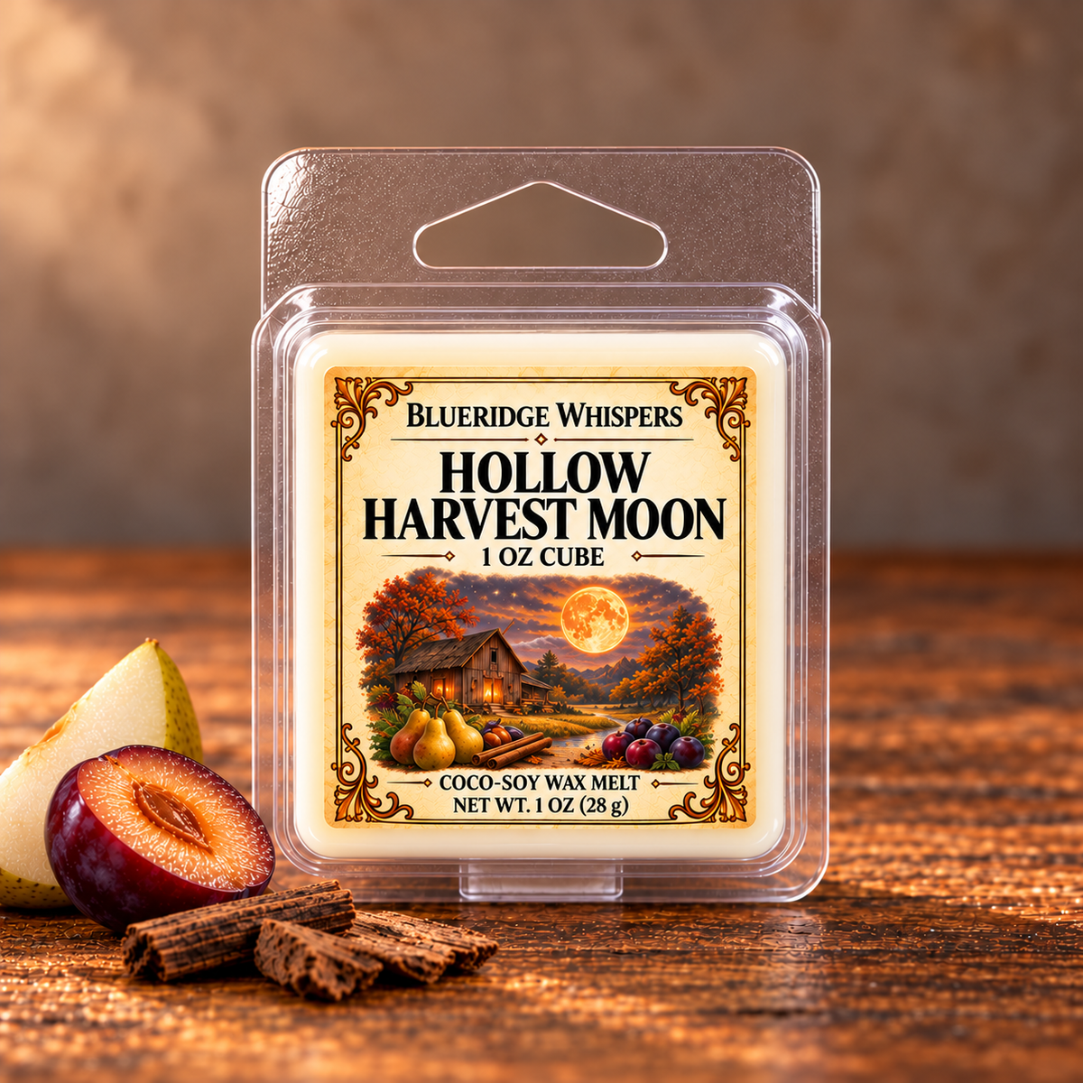 Hollow Harvest Moon Wax Melts Blue Ridge Whispers