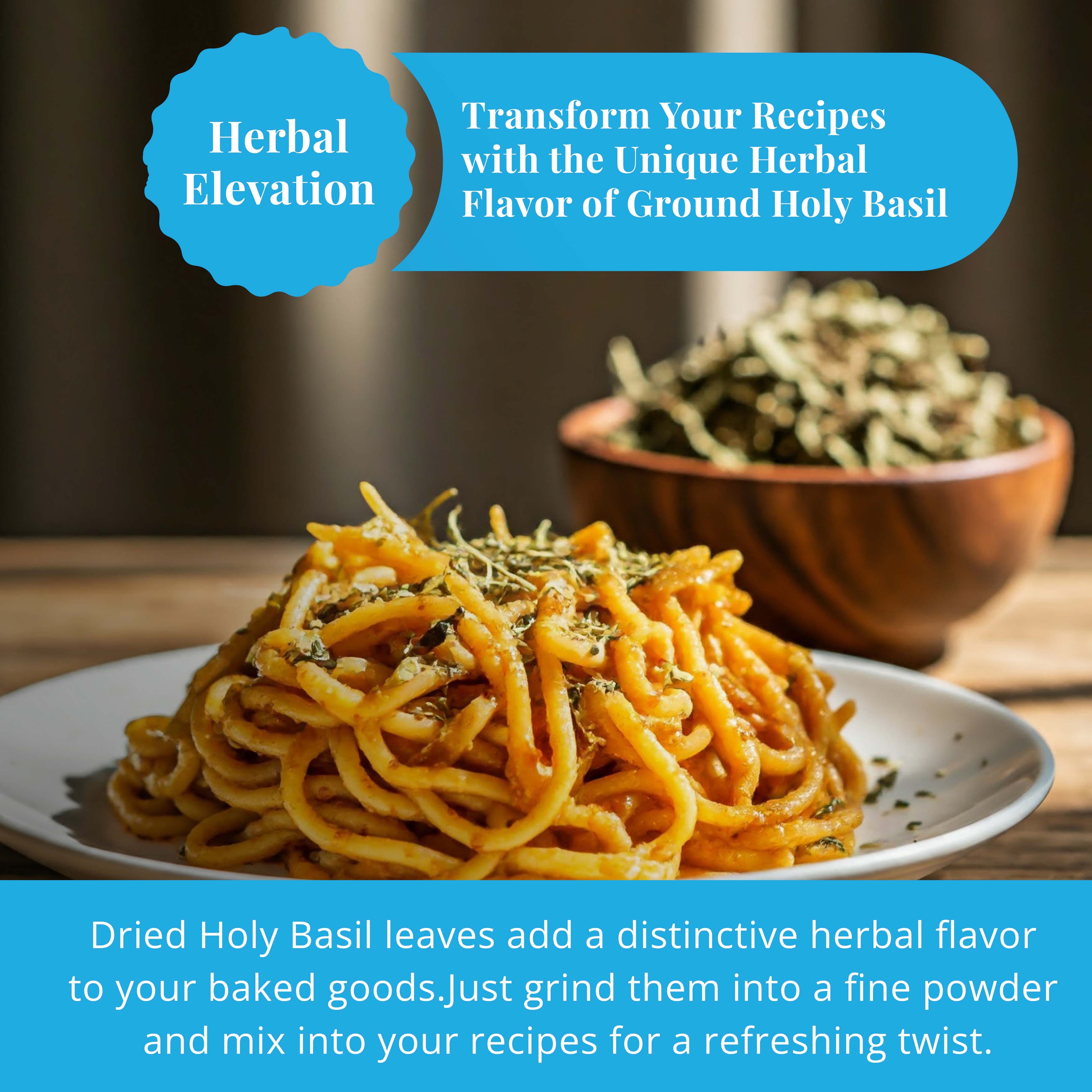 Akshit Holy Basil Leaves, Naturally Dried Leaves, 100% Pure Holy Basil (Tulsi) Tea , No Caffeine, No Additives, Vegan - 2.6oz Akshit