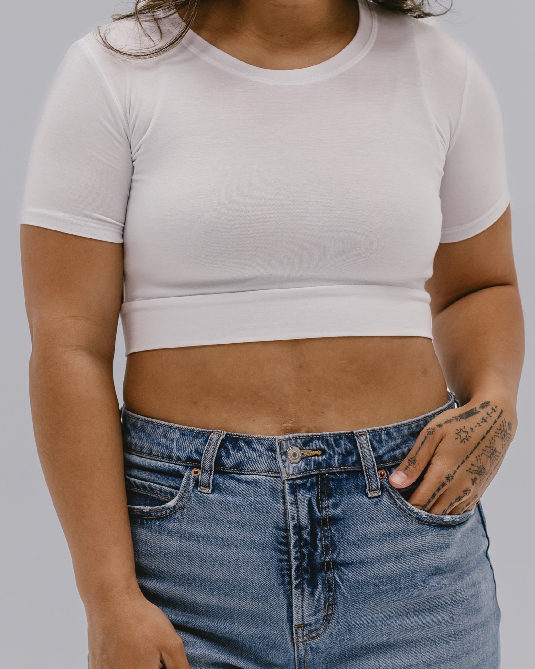 Crew Neck Boyfriend Halftee HALFTEE Layering Fashions