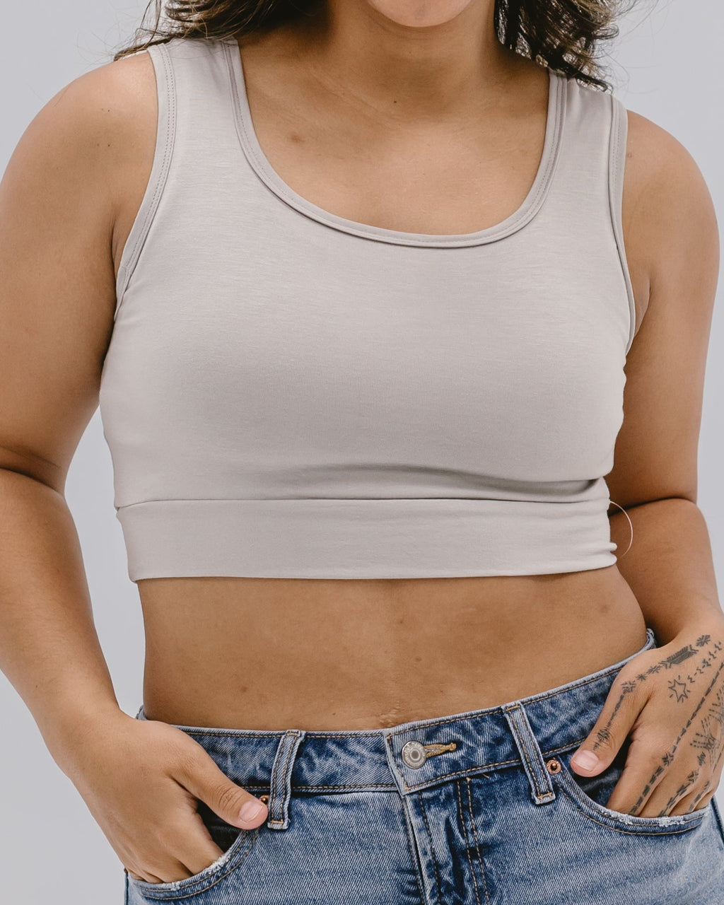 Classic Wide Strap Tank Halftee HALFTEE Layering Fashions