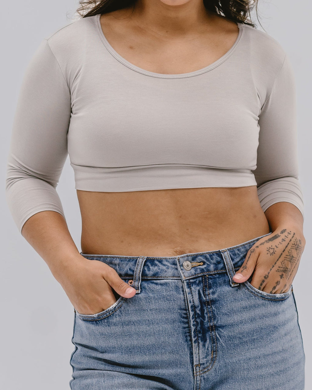 Classic 3/4 Sleeve Halftee HALFTEE Layering Fashions