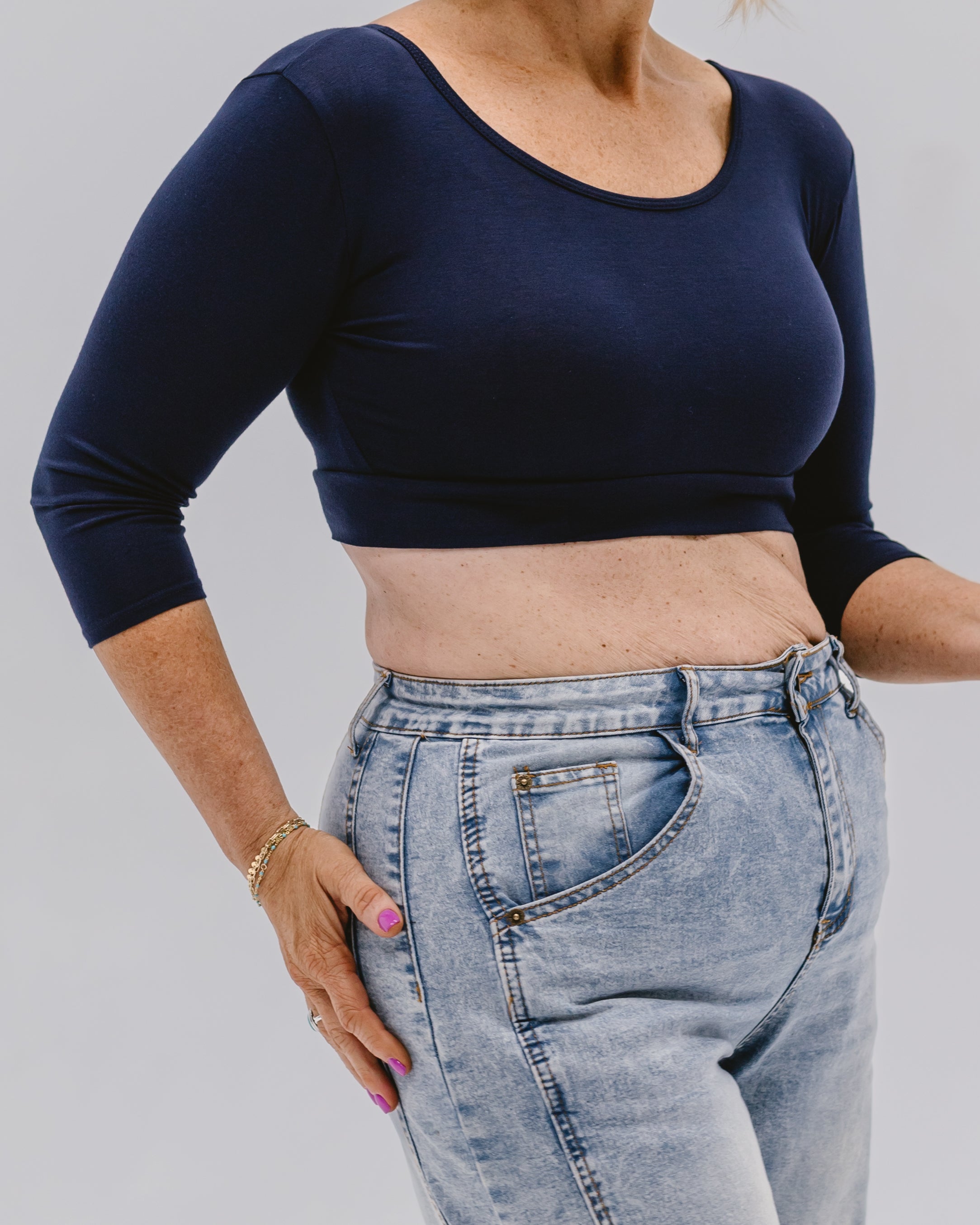 Classic 3/4 Sleeve Halftee HALFTEE Layering Fashions