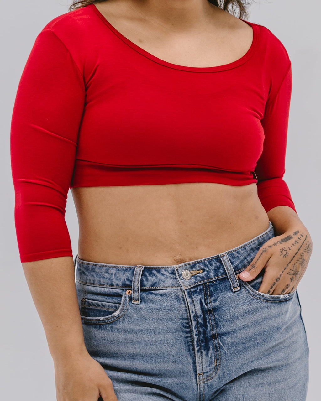 Classic 3/4 Sleeve Halftee HALFTEE Layering Fashions