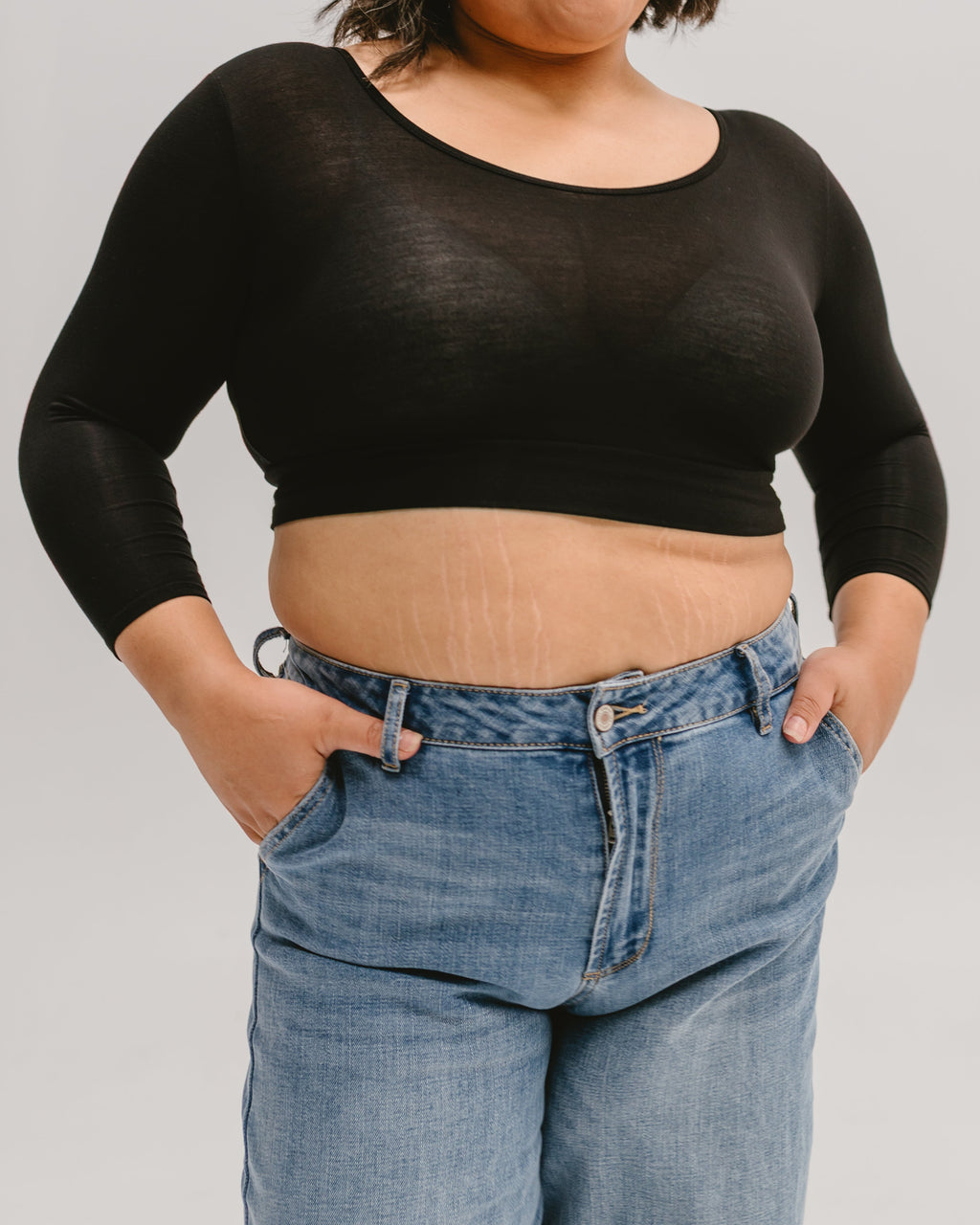 Classic 3/4 Sleeve Halftee HALFTEE Layering Fashions