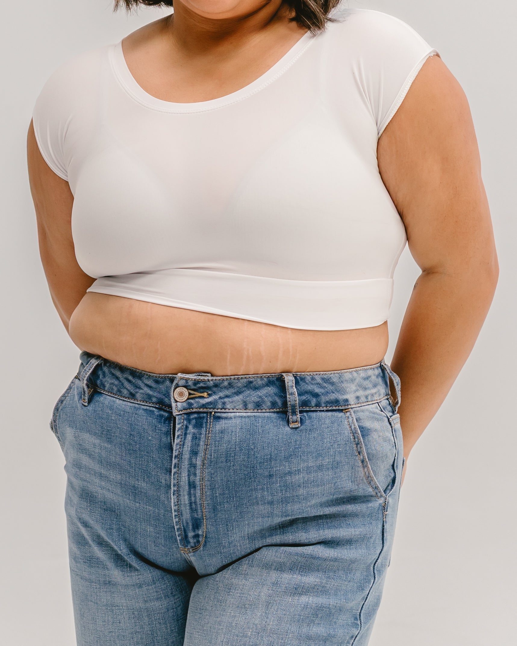 Classic Basic Cap Sleeve HALFTEE Layering Fashions