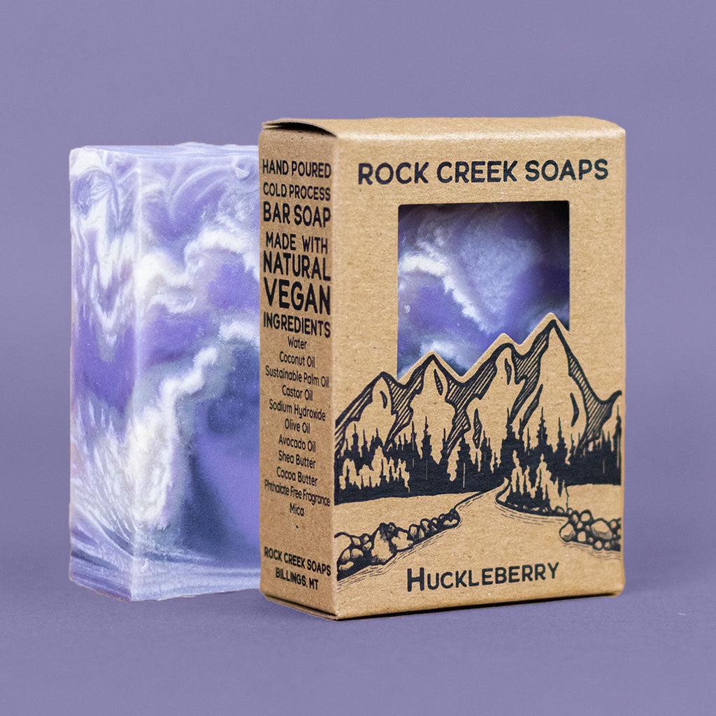 HUCKLEBERRY SOAP | Wild Mountain Huckleberries Rock Creek Soaps
