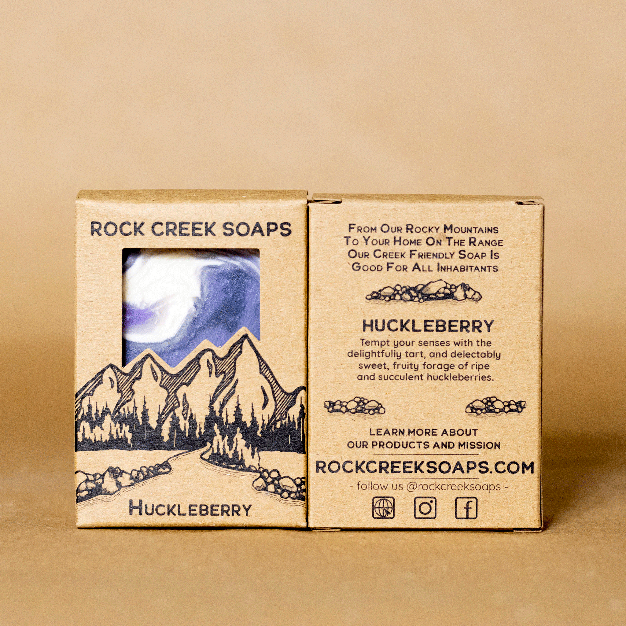 HUCKLEBERRY SOAP | Wild Mountain Huckleberries Rock Creek Soaps