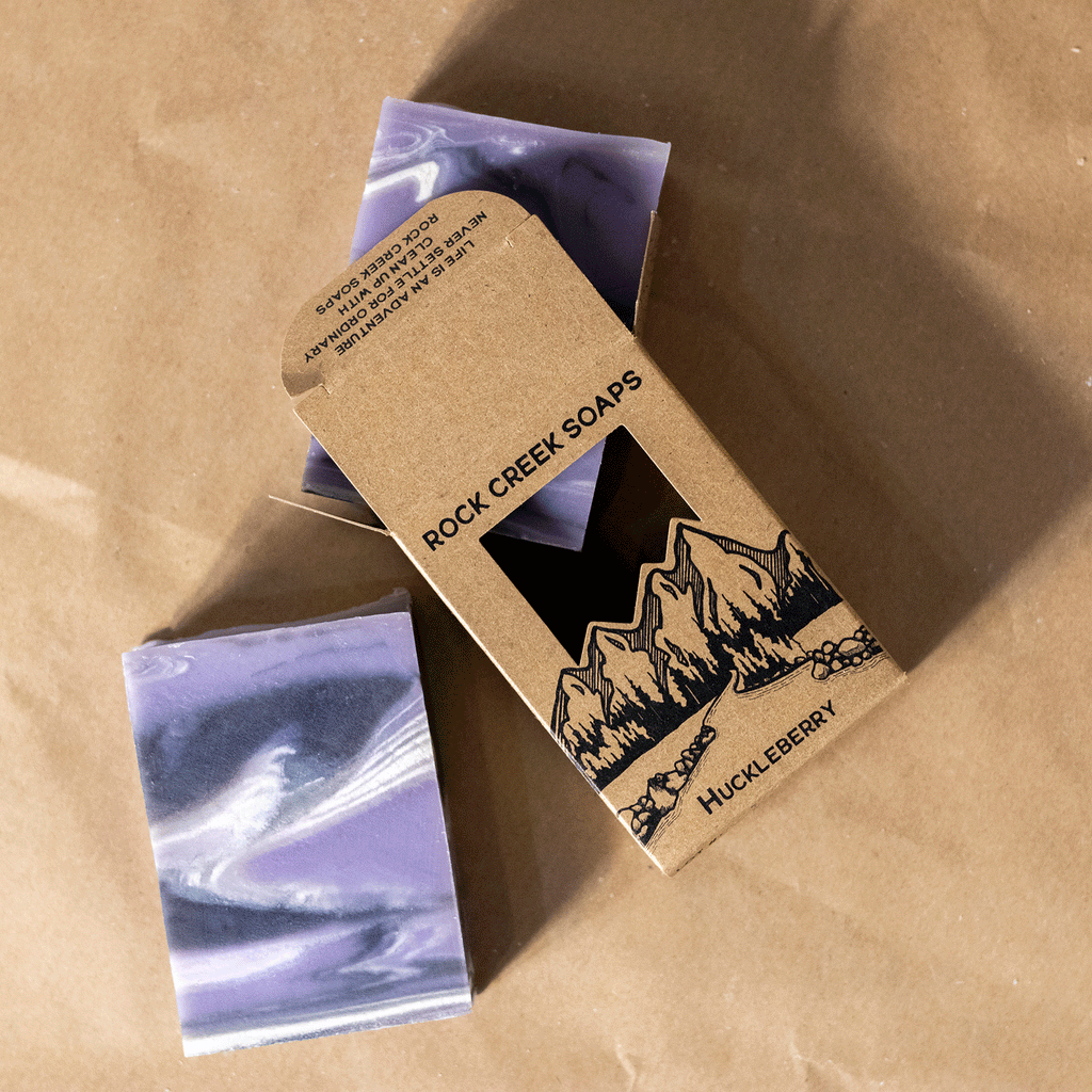 HUCKLEBERRY SOAP | Wild Mountain Huckleberries Rock Creek Soaps