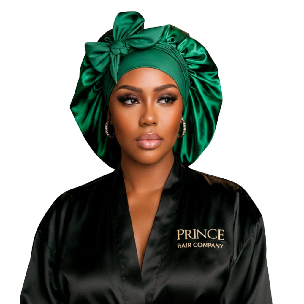 Satin Hair Bonnet for Sleeping – Adjustable Stretch Tie PHC