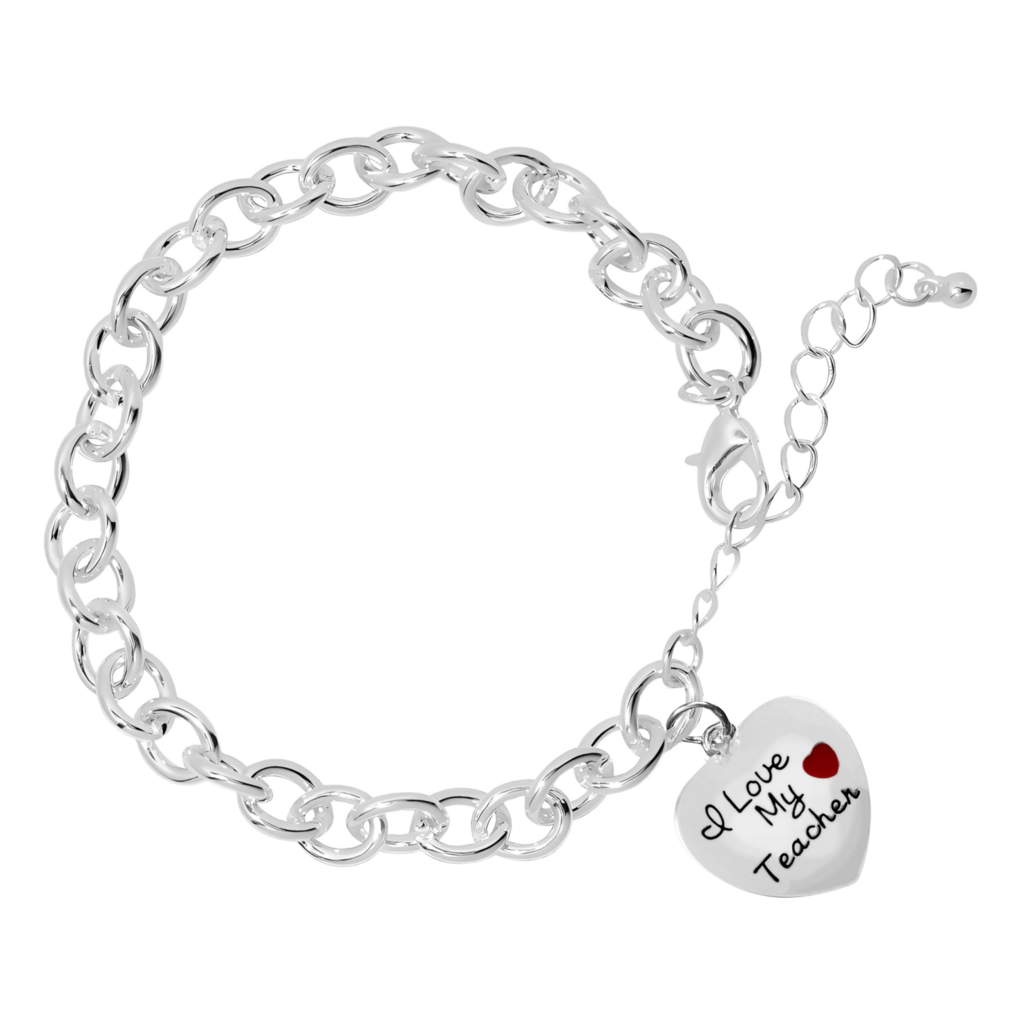 I Love My Teacher Chunky Charm Bracelets The Awareness Company