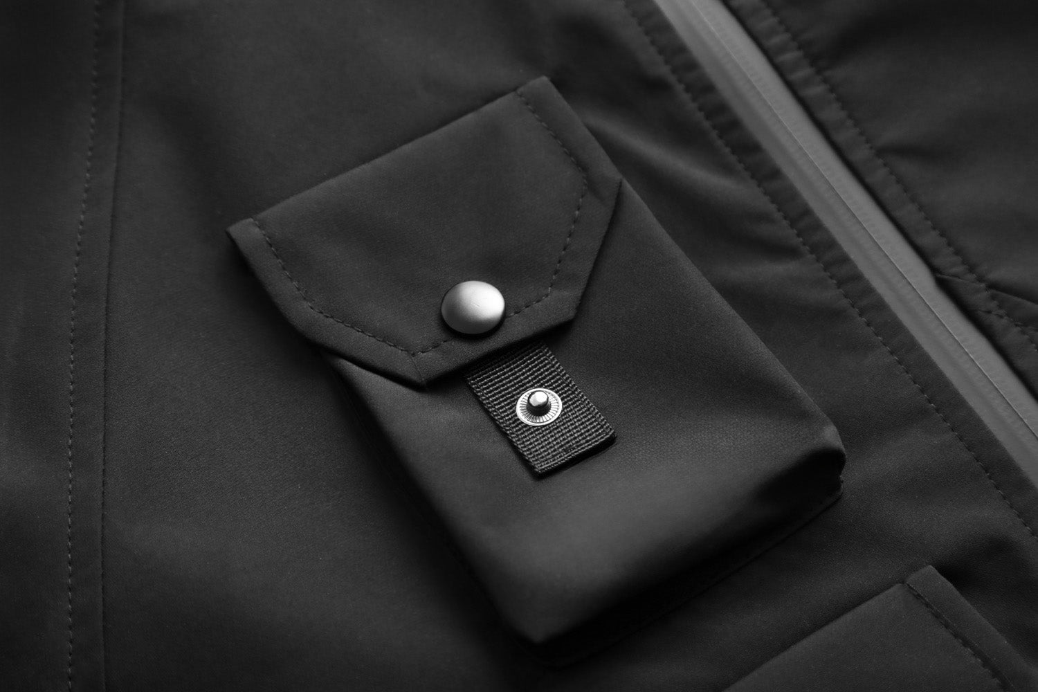 IBJ514 Black Techwear Functional Jacket Niepce