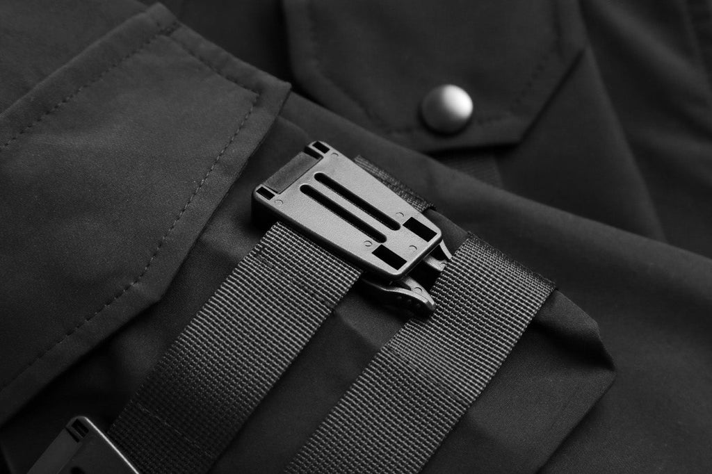 IBJ514 Black Techwear Functional Jacket Niepce