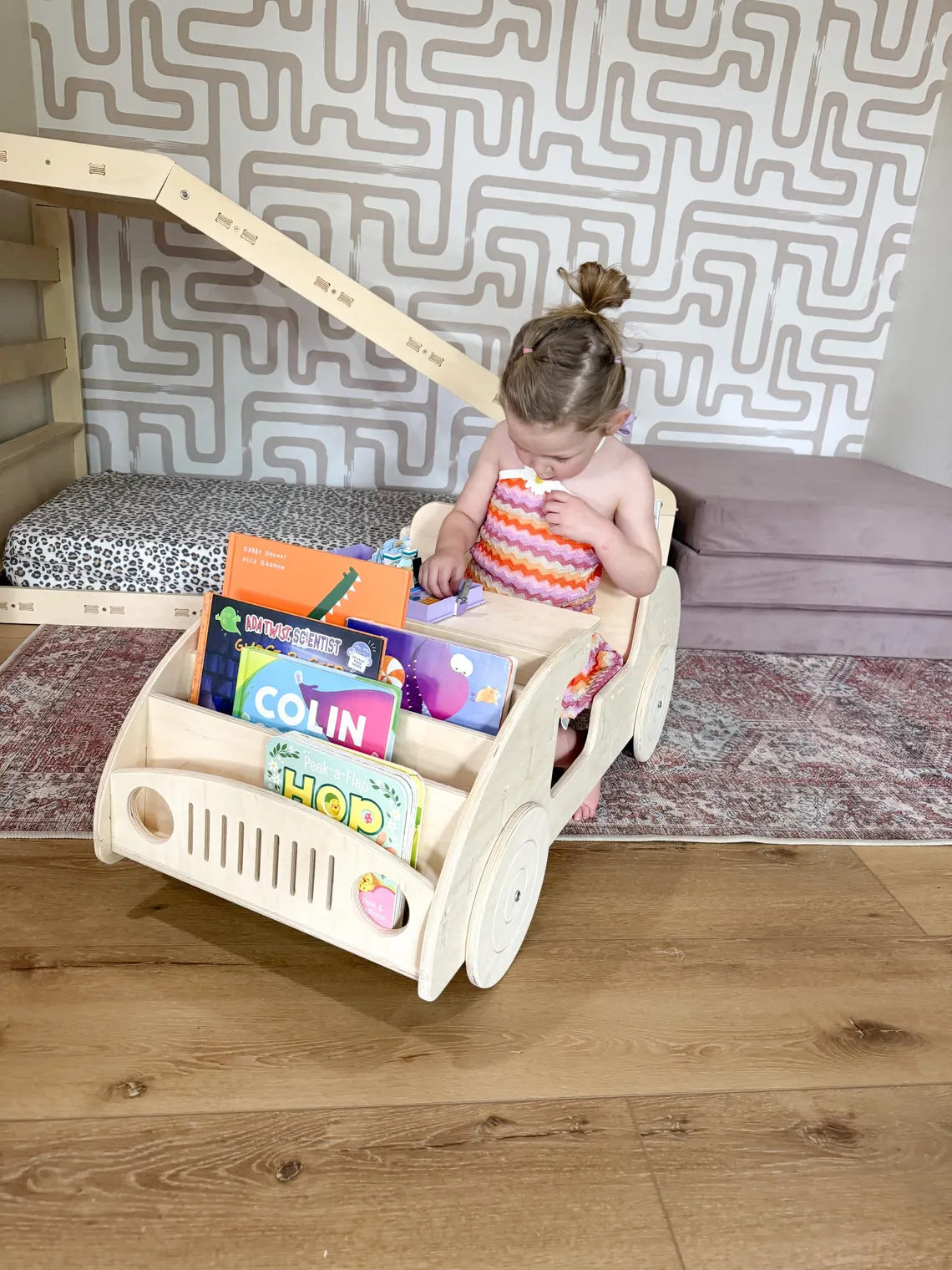 FELIX- Car Inspired Double Sided Bookshelf Bush Acres