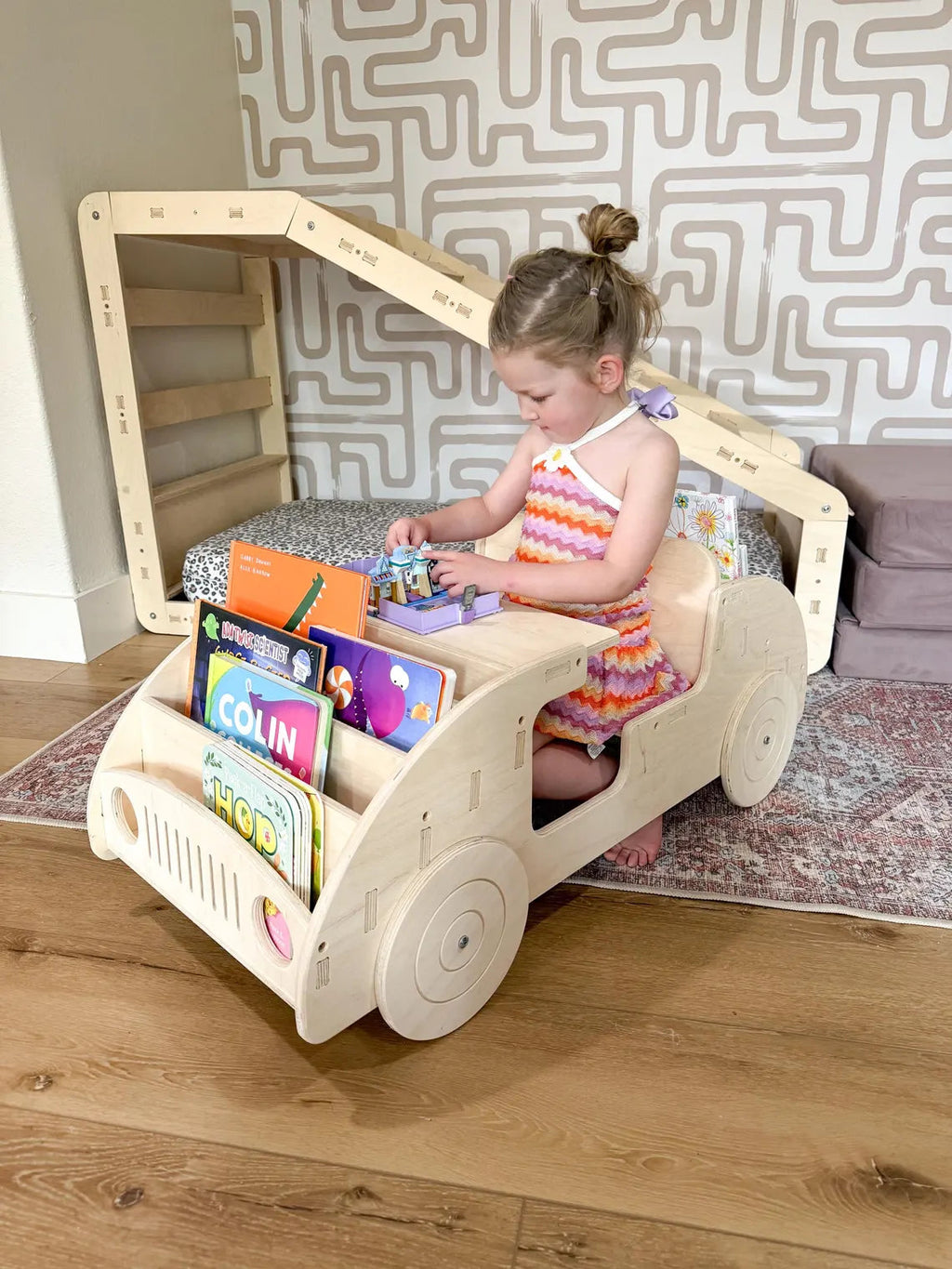 FELIX- Car Inspired Double Sided Bookshelf Bush Acres