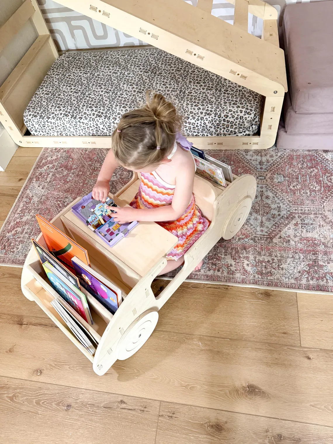 FELIX- Car Inspired Double Sided Bookshelf Bush Acres