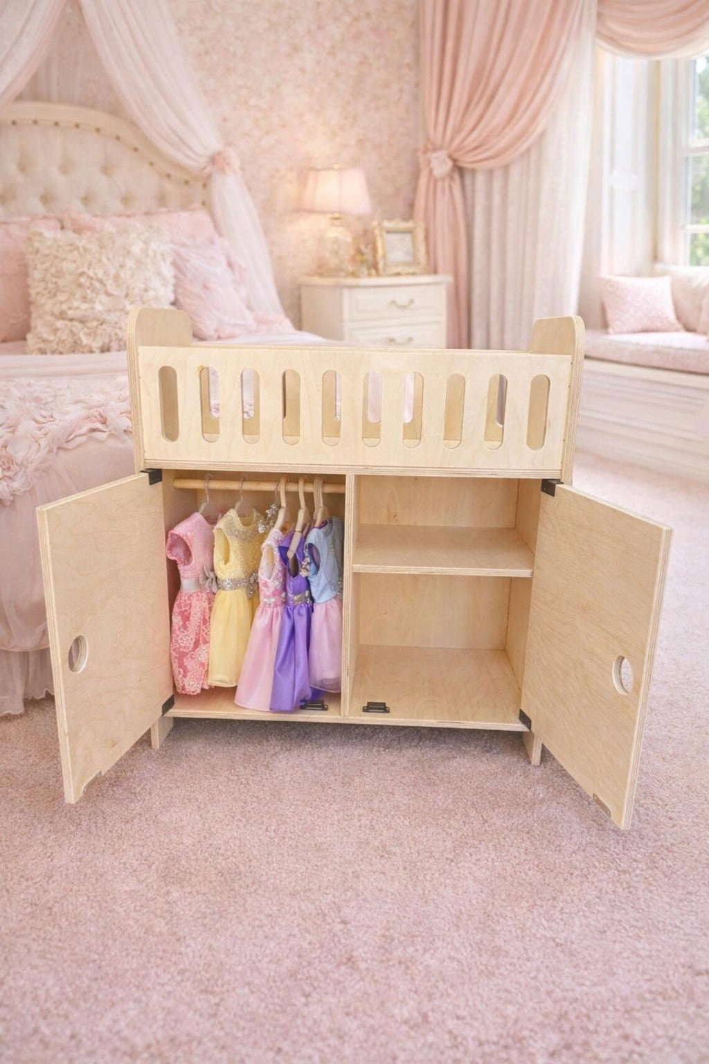 CLARA- Doll Crib with Storage Bush Acres