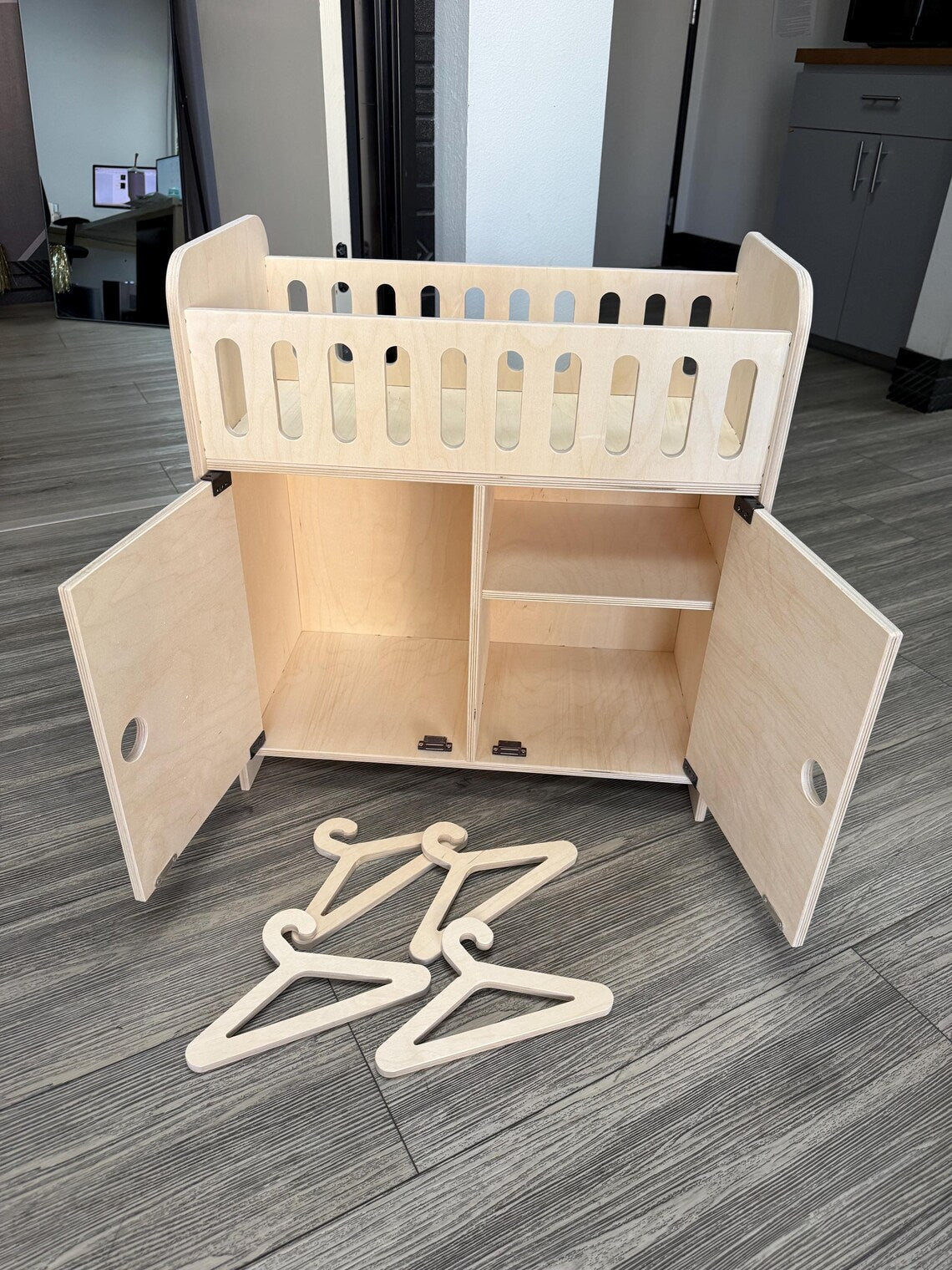 CLARA- Doll Crib with Storage Bush Acres