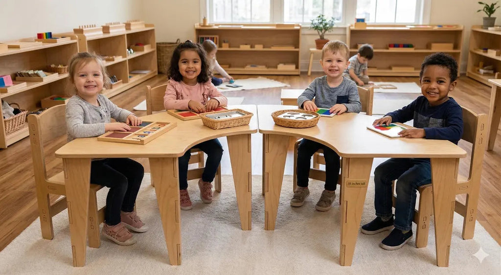 ASHTYN- U Shape Table with Set of 4 Chairs Bush Acres