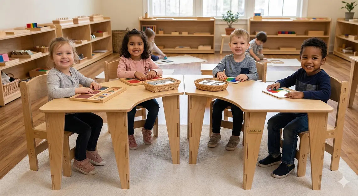 ASHTYN- U Shape Table with Set of 4 Chairs Bush Acres