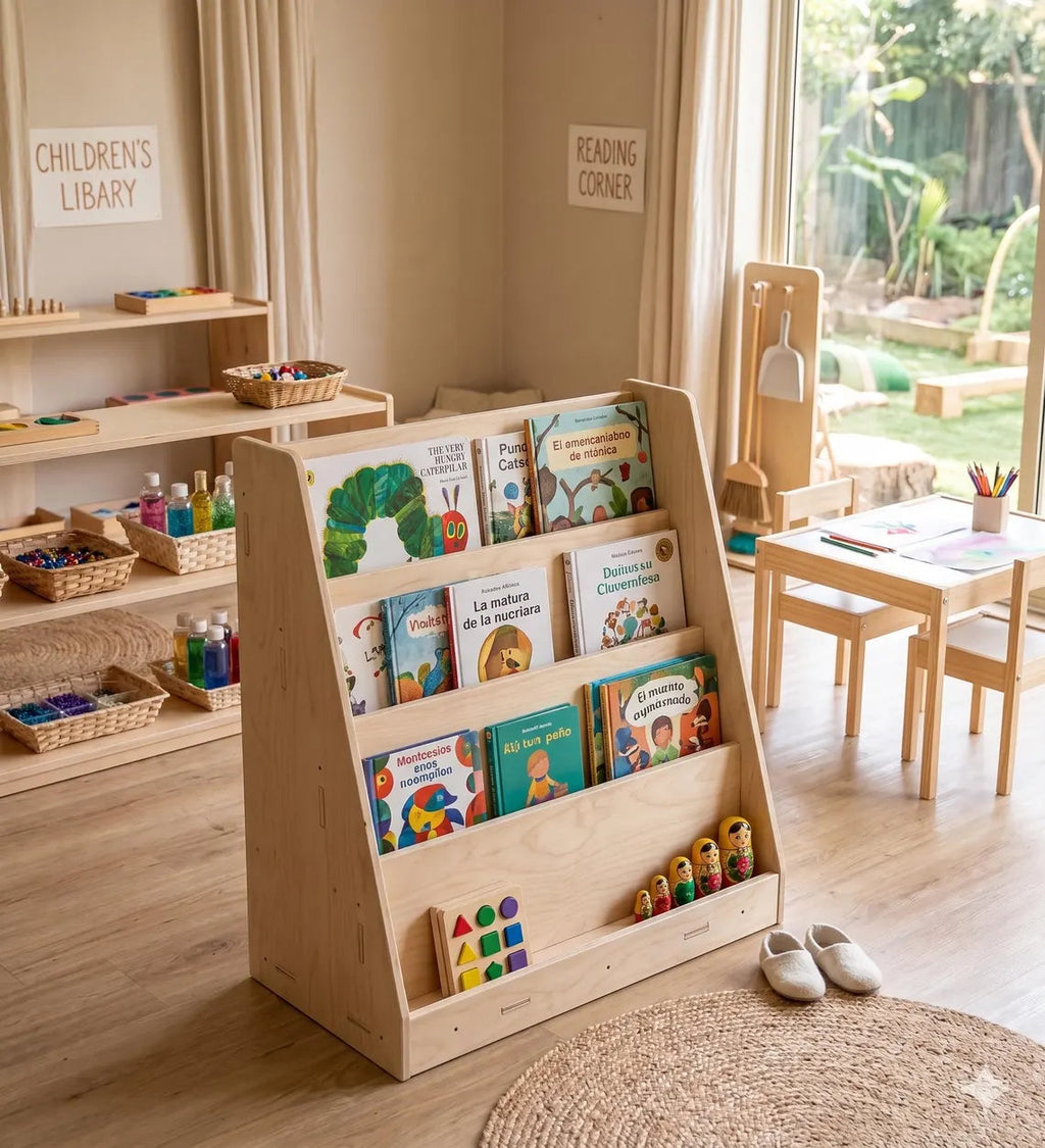 JENN- Montessori Front Facing Bookshelf Bush Acres