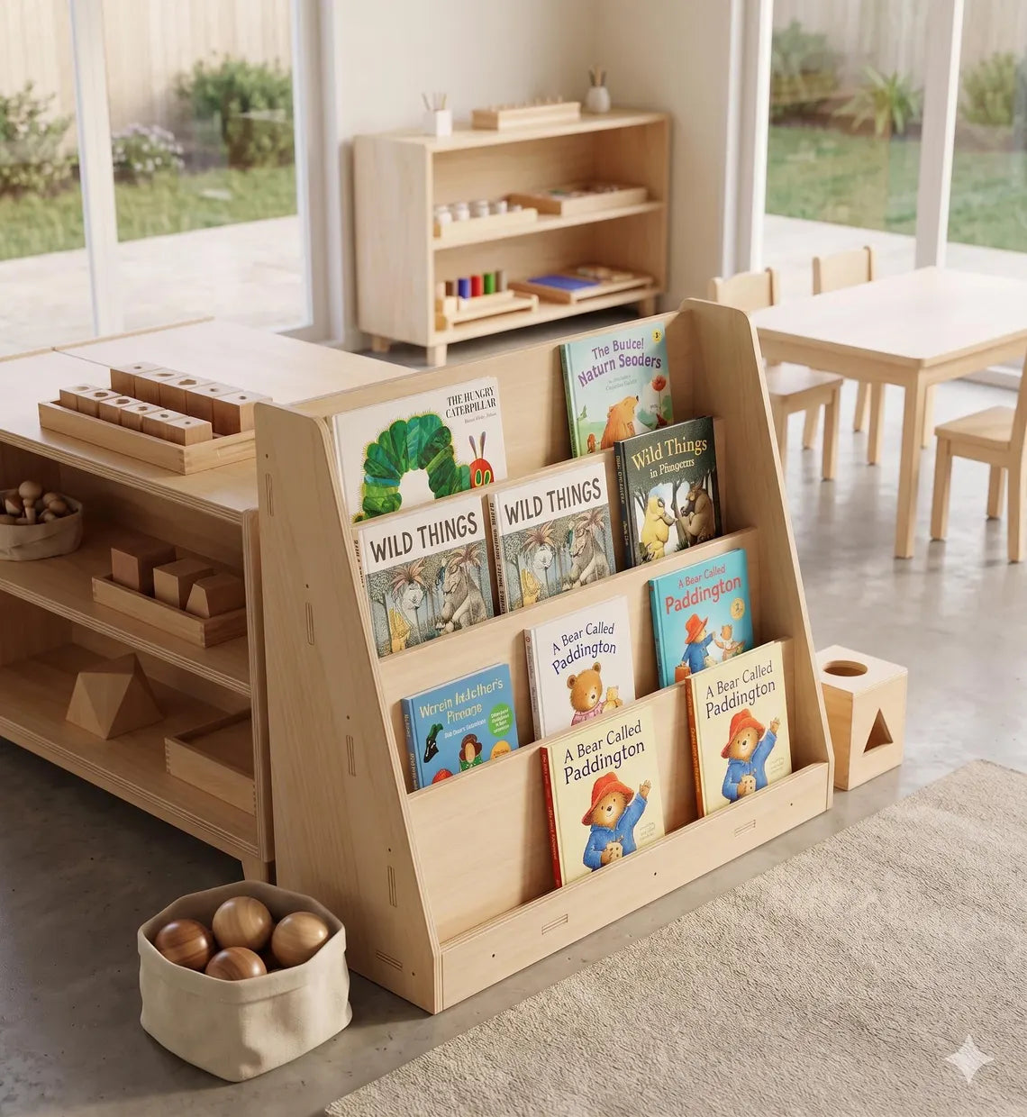 JENN- Montessori Front Facing Bookshelf Bush Acres