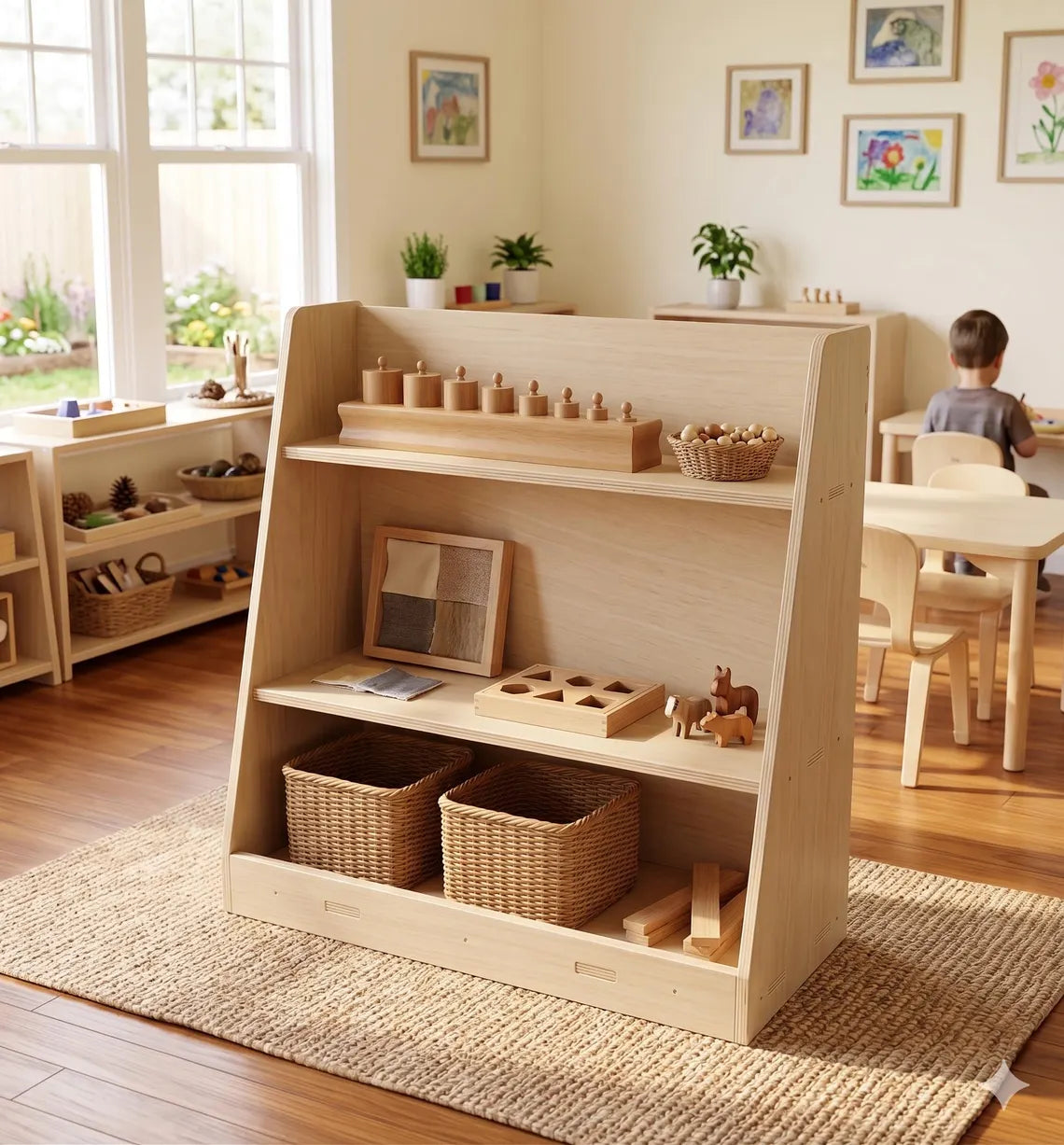 CARTER- Montessori Toy Shelf Bush Acres