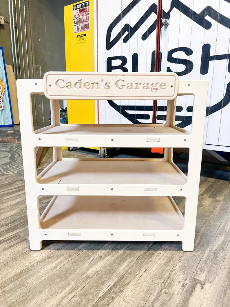 CADEN- Toy Car Ramp + Storage Bush Acres