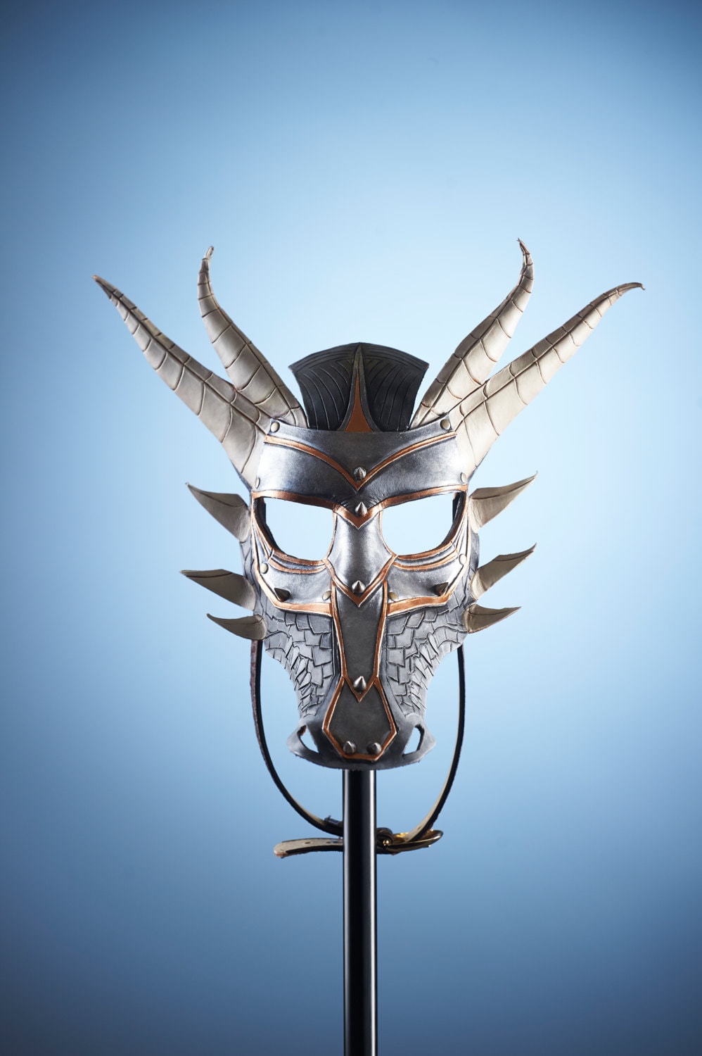 Dragon Handmade Genuine Leather Mask Rockwell Masks