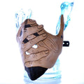 Speak No Evil - Men's Hands - One Size Fits All Handmade Genuine Leather Riding Mask Rockwell Masks