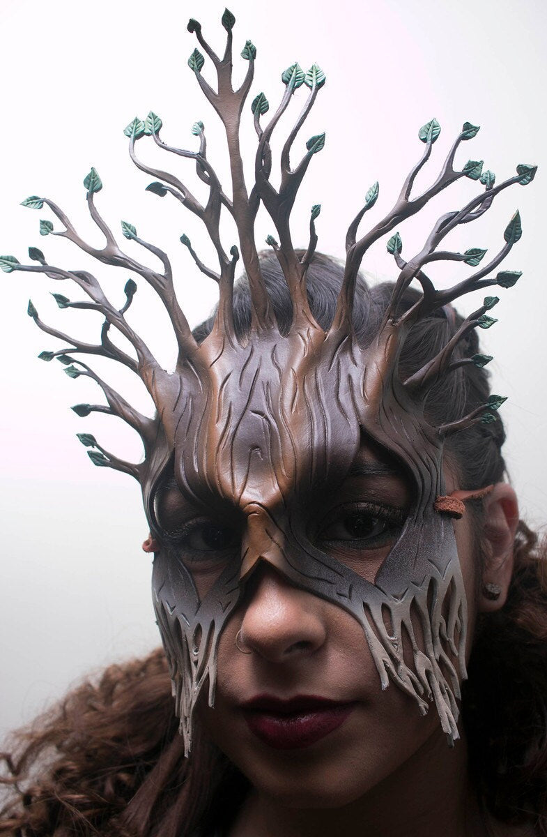 Summer - Handmade Genuine Leather Mask Rockwell Masks