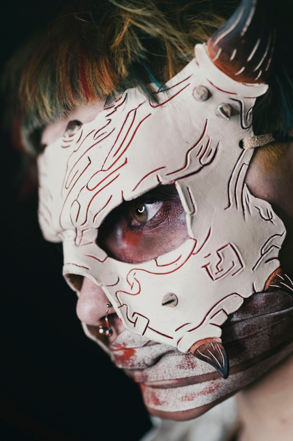 Handmade Genuine Leather Mask Rockwell Masks
