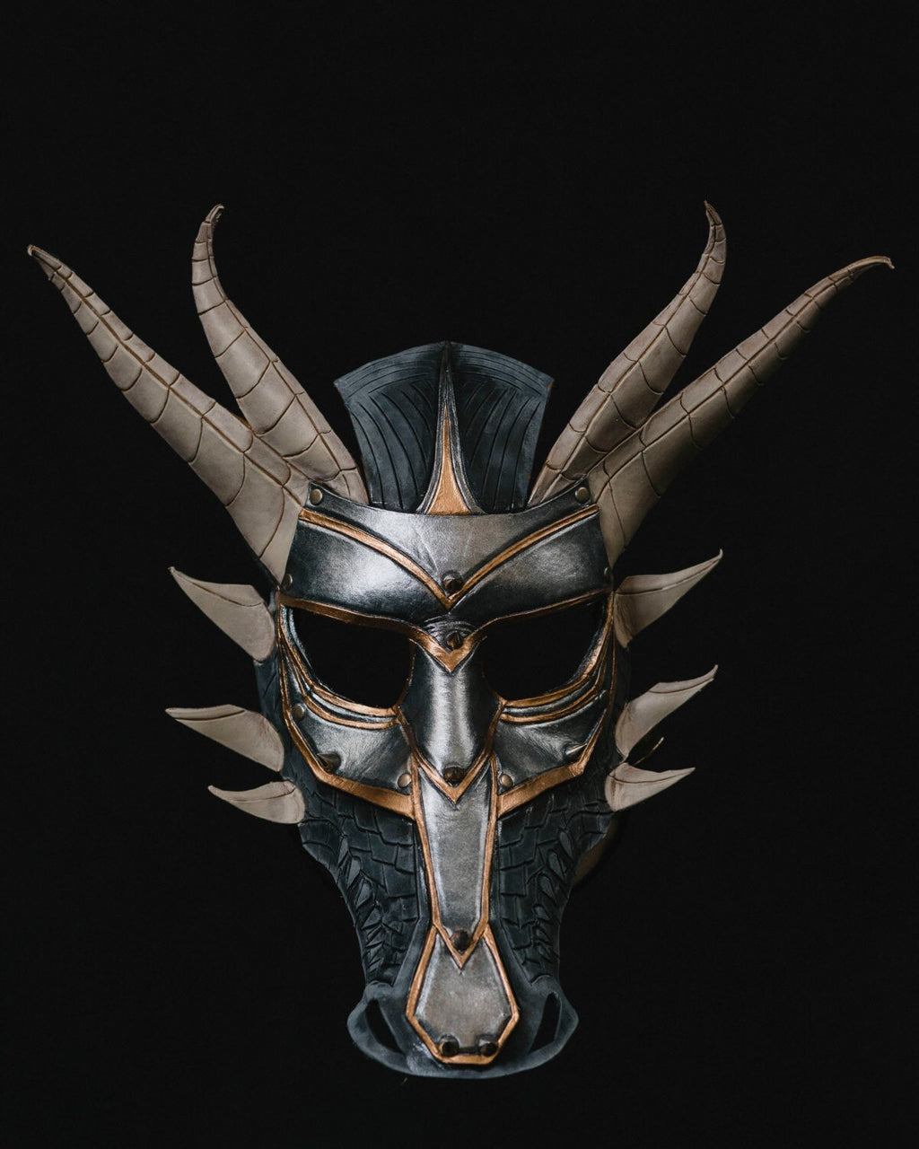 Dragon Handmade Genuine Leather Mask Rockwell Masks