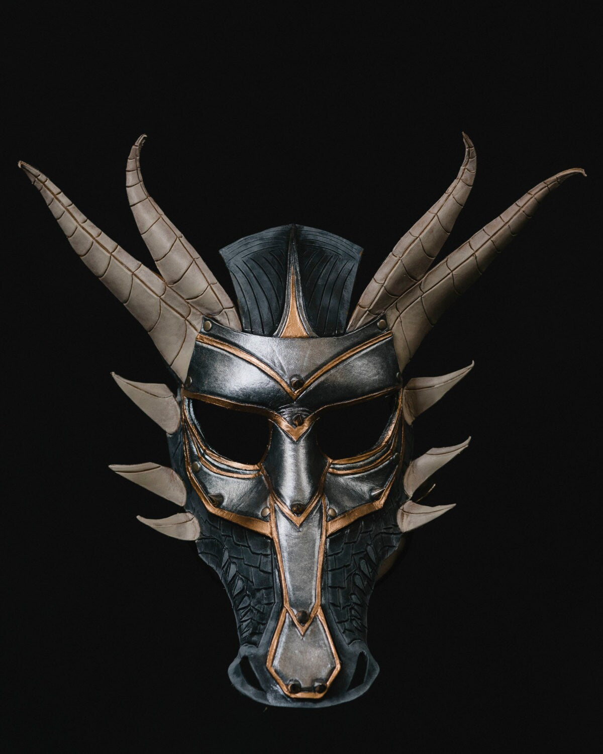 Dragon Handmade Genuine Leather Mask Rockwell Masks