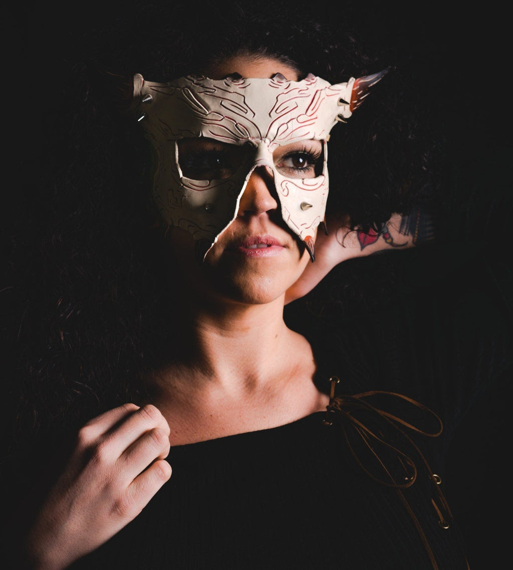 Handmade Genuine Leather Mask Rockwell Masks