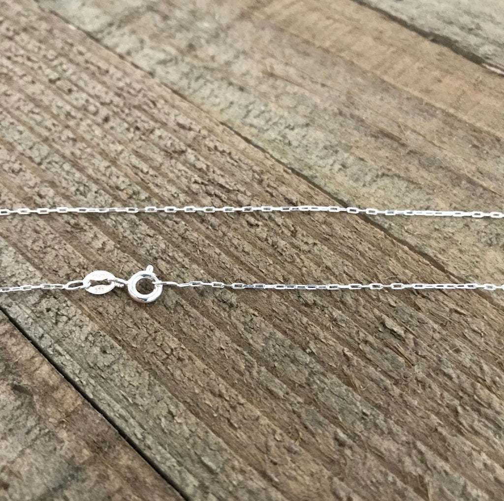 18" - 925 India Sterling Silver Chain - Super Fine - 18 Inch - Wholesale Chain - Spring Ring Clasp - .925 India Stamped - Cable Chain The Attic Exchange