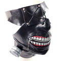 Handcrafted Genuine Leather Zipper Mouth Mask with Elastic Zipper Enclosure Rockwell Masks