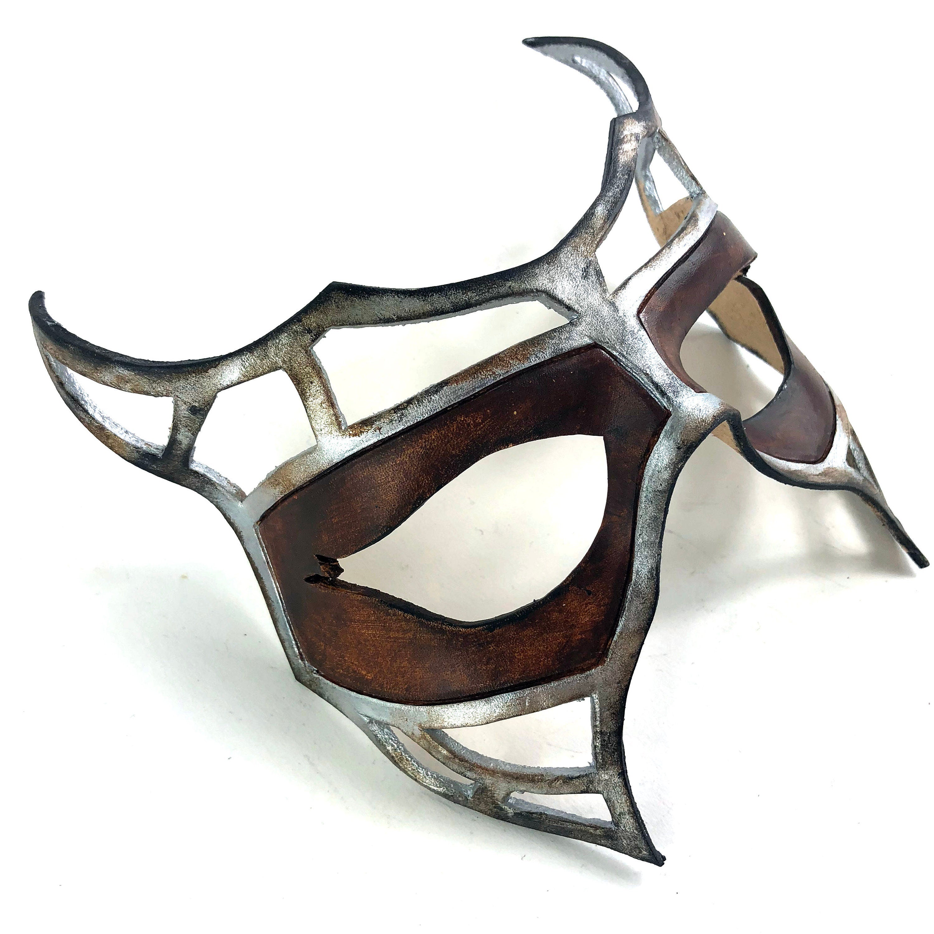 Handcrafted Genuine Leather Royal Warrior Mask Rockwell Masks