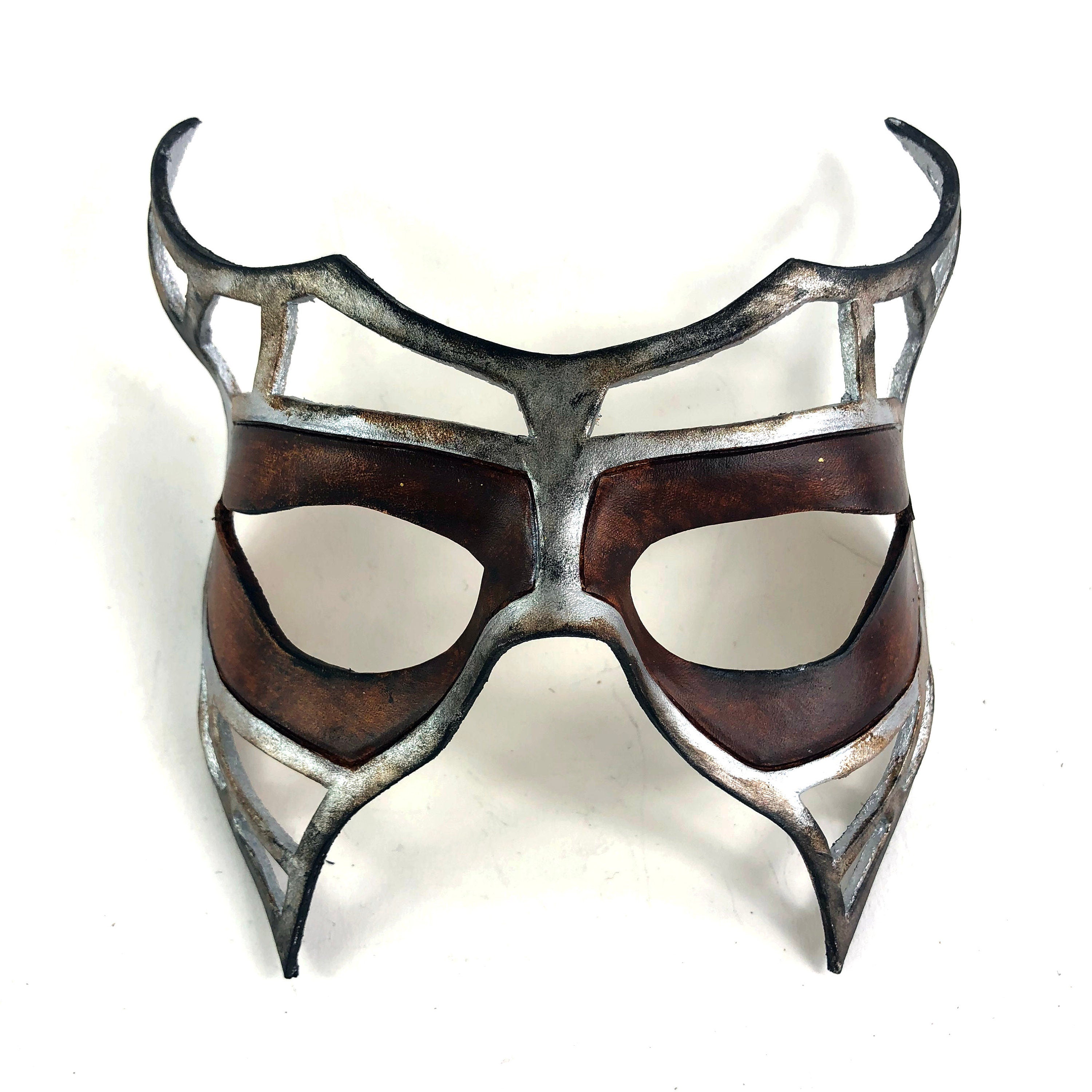 Handcrafted Genuine Leather Royal Warrior Mask Rockwell Masks