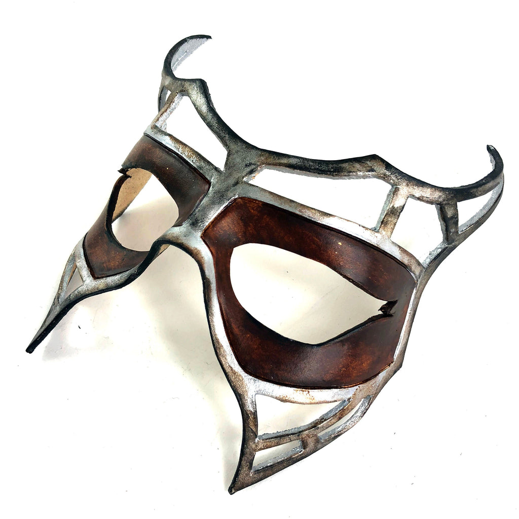 Handcrafted Genuine Leather Royal Warrior Mask Rockwell Masks
