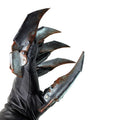 One Set of Two Handcrafted Genuine Leather Gloves with Claws in Rusted Metal Paint Rockwell Masks
