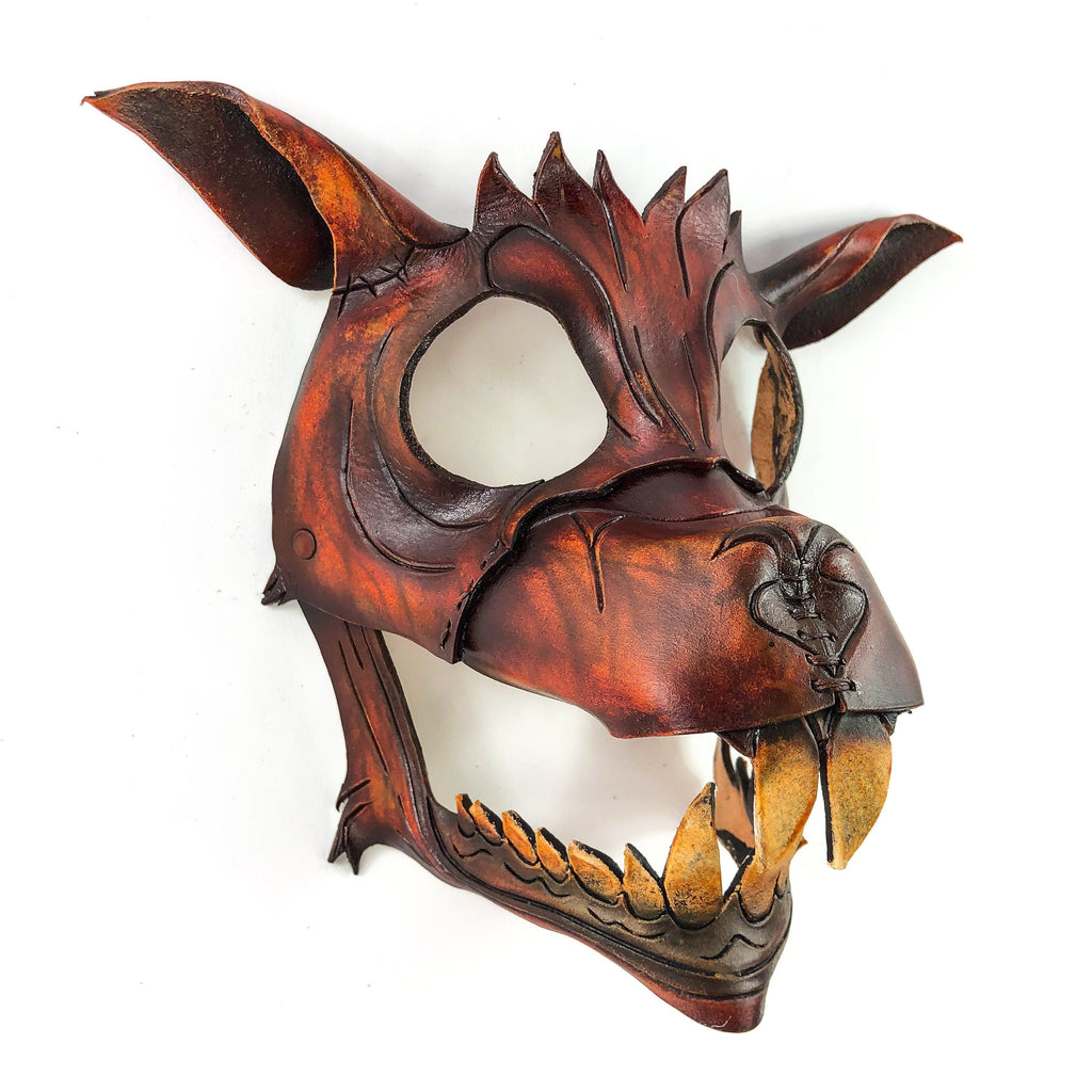 Handcrafted Genuine Leather Flying Squirrel Design Rockwell Masks