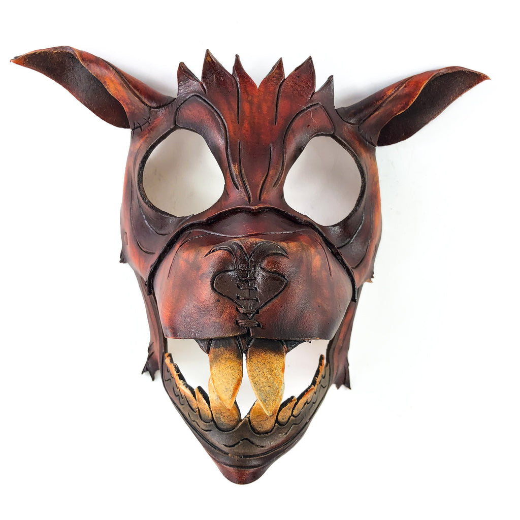 Handcrafted Genuine Leather Flying Squirrel Design Rockwell Masks