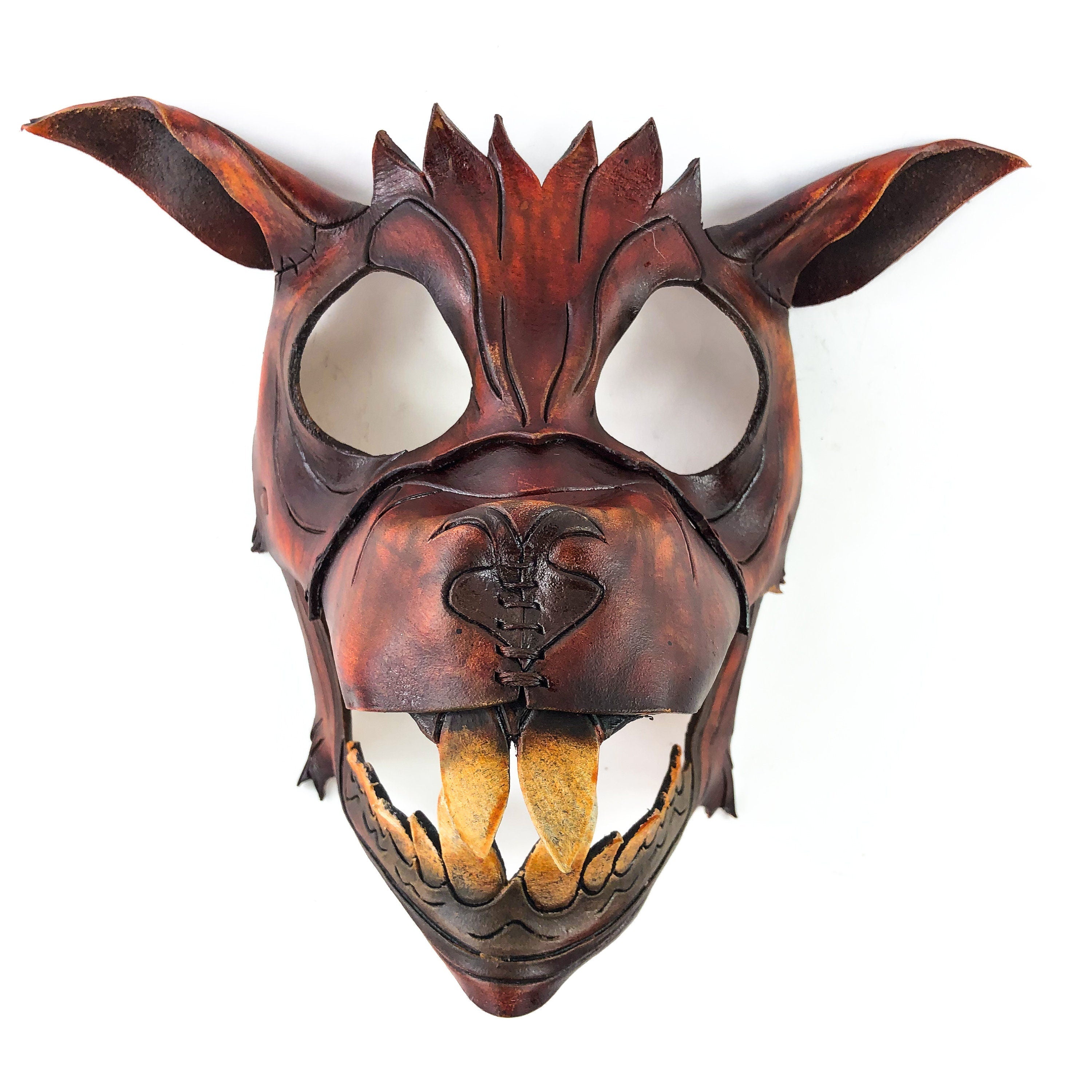 Handcrafted Genuine Leather Flying Squirrel Design Rockwell Masks