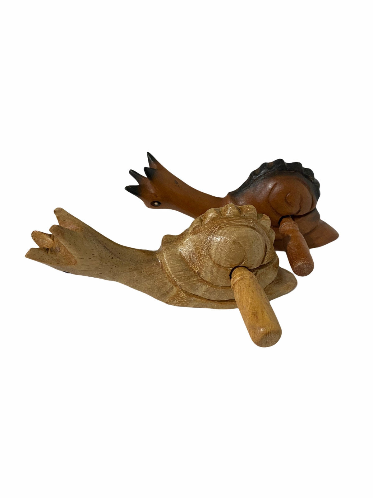 Dark Stained Wooden Musical Snail Percussion Instrument Music Frog Co