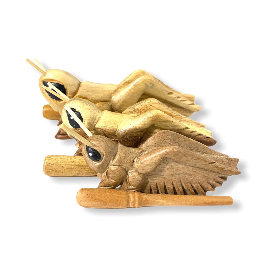 4" Wooden Musical Cricket Percussion Instrument Music Frog Co