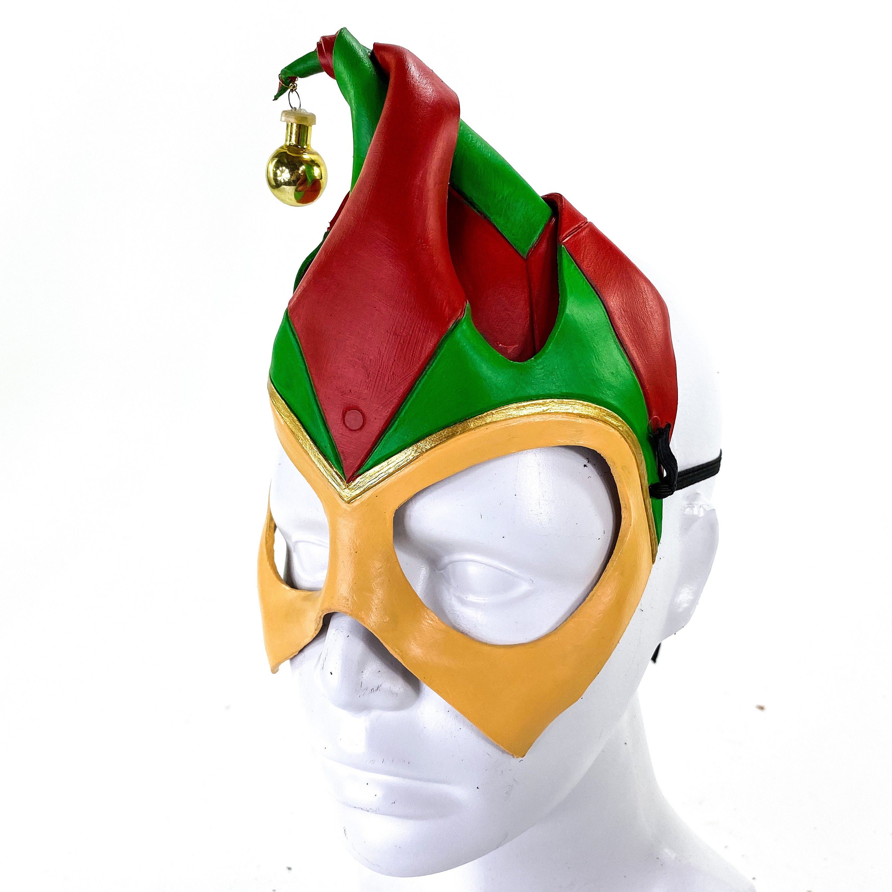 Handmade Genuine Leather Elf Mask Rockwell Masks