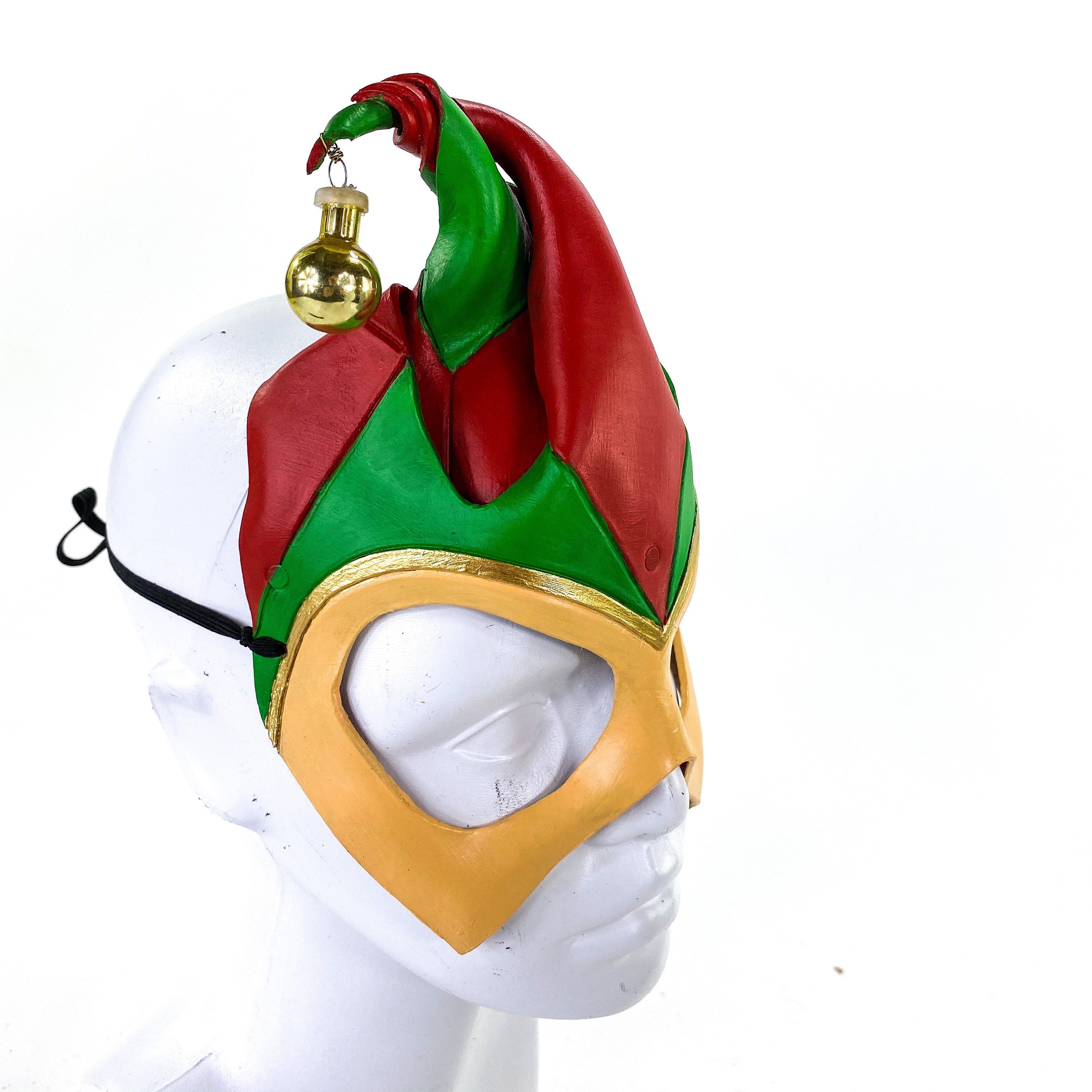 Handmade Genuine Leather Elf Mask Rockwell Masks