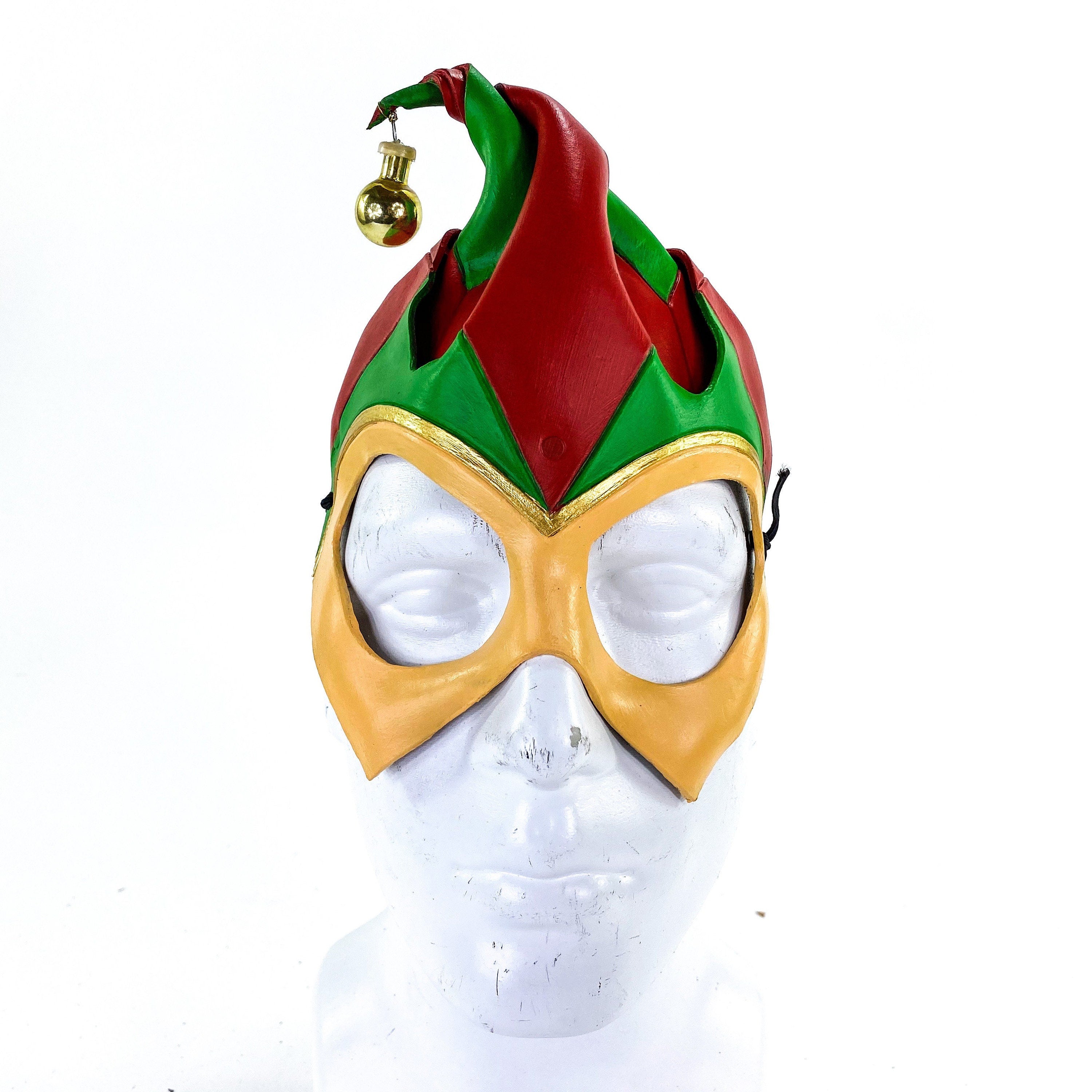 Handmade Genuine Leather Elf Mask Rockwell Masks